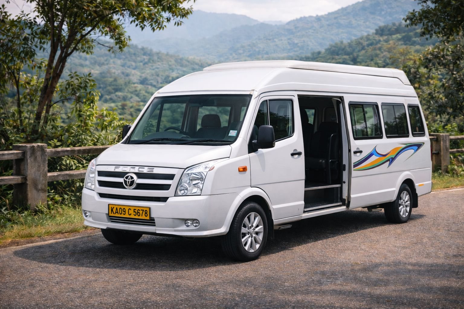Tempo traveller in Coorg for group tours family trips and corporate travel
